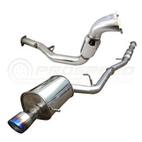 INVIDIA Q300 TURBO BACK EXHAUST W/TI TIP SUBARU WRX/STI GD 01-07