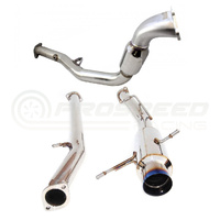 INVIDIA N1 TURBO BACK EXHAUST NON RESONATED W/CATLESS DOWN PIPE, TI TIP SUBARU WRX/STI GD 01-07