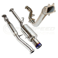 INVIDIA G200 TURBO BACK EXHAUST W/HYPERFLOW DOWN PIPE, TI ROLLED TIP SUBARU FORESTER XT SG 03-08