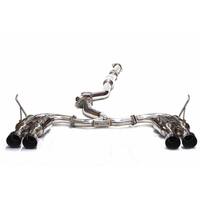 INVIDIA R400 TURBO BACK EXHAUST W/TI TIPS - SUBARU 11-14 WRX/08-14 STI (HATCH)