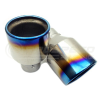 INVIDIA Q300 TURBO BACK EXHAUST W/PSR O2 OUTLET, PSR CARBON FIBRE TIPS MITSUBISHI EVO X