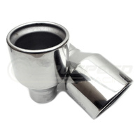 INVIDIA Q300 TURBO BACK EXHAUST W/PSR O2 OUTLET, POLISHED ROLLED TIPS MITSUBISHI EVO X