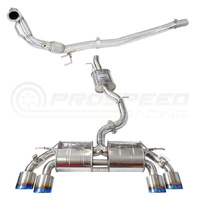 INVIDIA R400 VALVED TURBO BACK EXHAUST W/OVAL TI TIPS VW GOLF R MK7