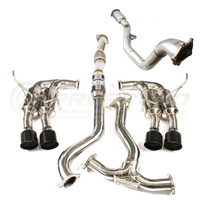INVIDIA R400 "SIGNATURE EDITION" TURBO BACK EXHAUST W/BLACK TIPS SUBARU WRX 11-14/STI 11-21