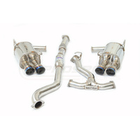 INVIDIA Q300 TURBO BACK EXHAUST W/TI STRAIGHT CUT TIPS SUBARU WRX VA 15-20 (MANUAL)