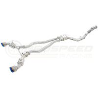 INVIDIA DUAL N1 TURBO BACK EXHAUST W/CATLESS DOWN PIPE, TI TIPS TOYOTA SUPRA A90 19+