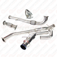 INVIDIA N1 TURBO BACK EXHAUST W/METAL MATRIX CAT - MITSUBISHI EVO 4-6 CP9A (INC TME)