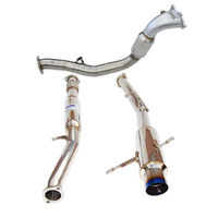INVIDIA N1 TURBO BACK EXHAUST W/ CATTED DOWN PIPE, TI TIP