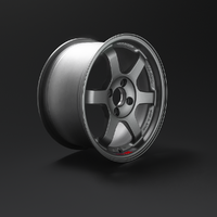 RAYS FORGED TE37 SL 15X8 +35 4X100 TITANIUM GUNMETAL